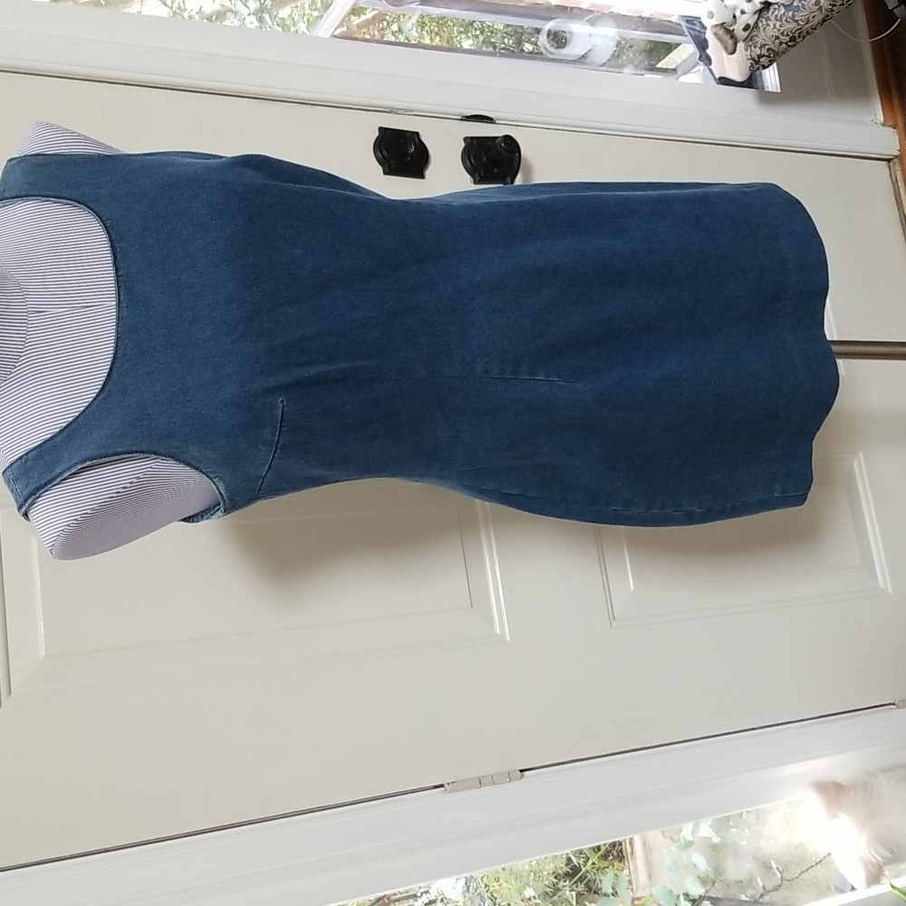 Moda Intl Jean Tank Dress sz 8